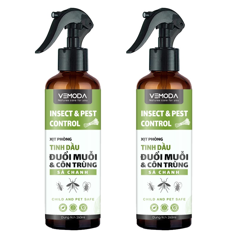 Xịt phòng tinh dầu Vemoda 260ml - đuỗi muỗi, thơm phòng, khử mùi hiệu quả