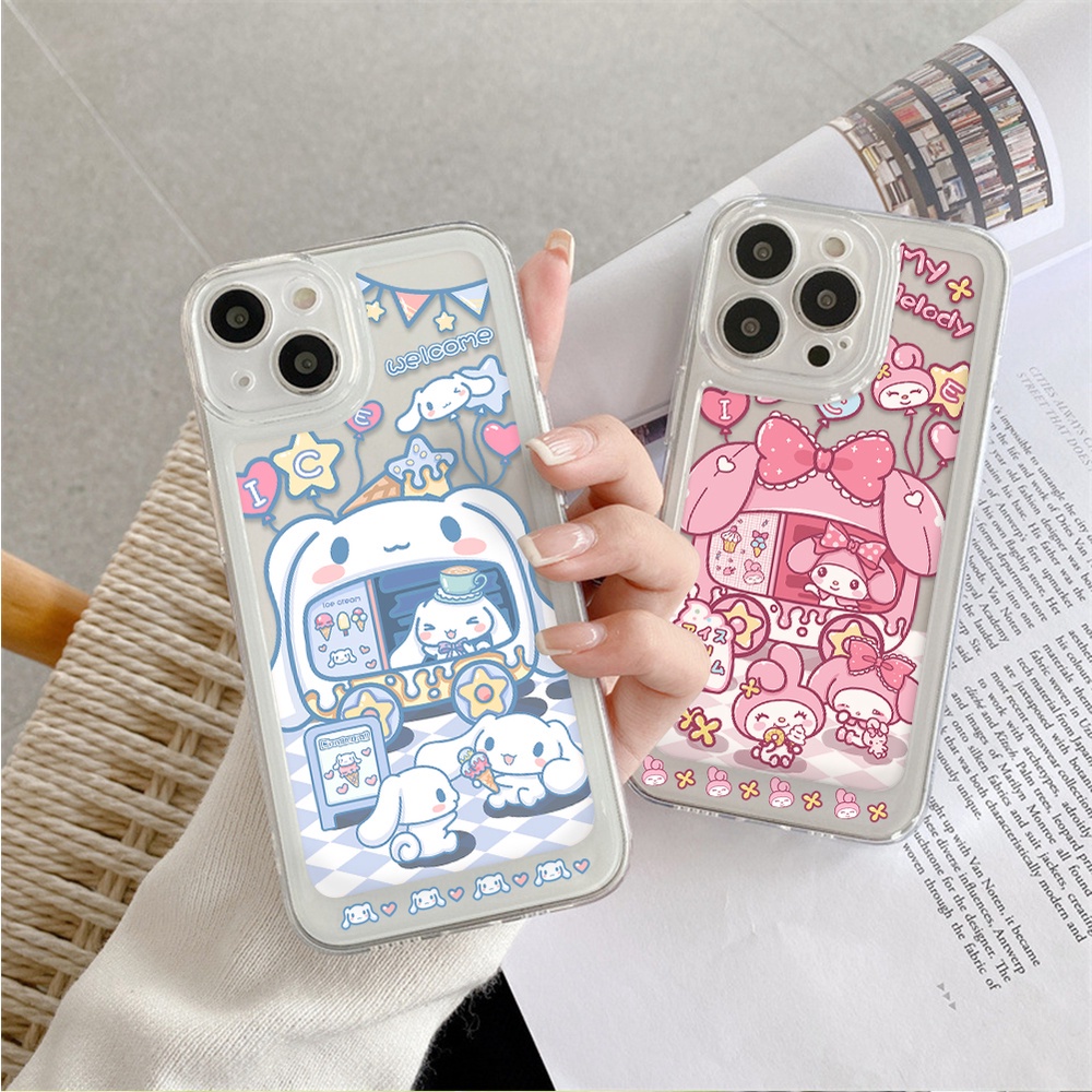 Ốp Điện Thoại Trong Suốt In Hình Cinnamoroll / Không Gian Cho iPhone 13 12 11 X XS Pro Max XR 7 8 Plus