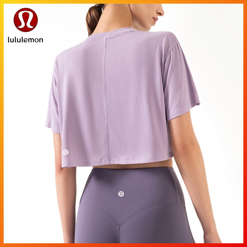 Lululemon  Áo Thun Thể Thao Tay Ngắn Dáng Rộng Thoáng Khí DS67