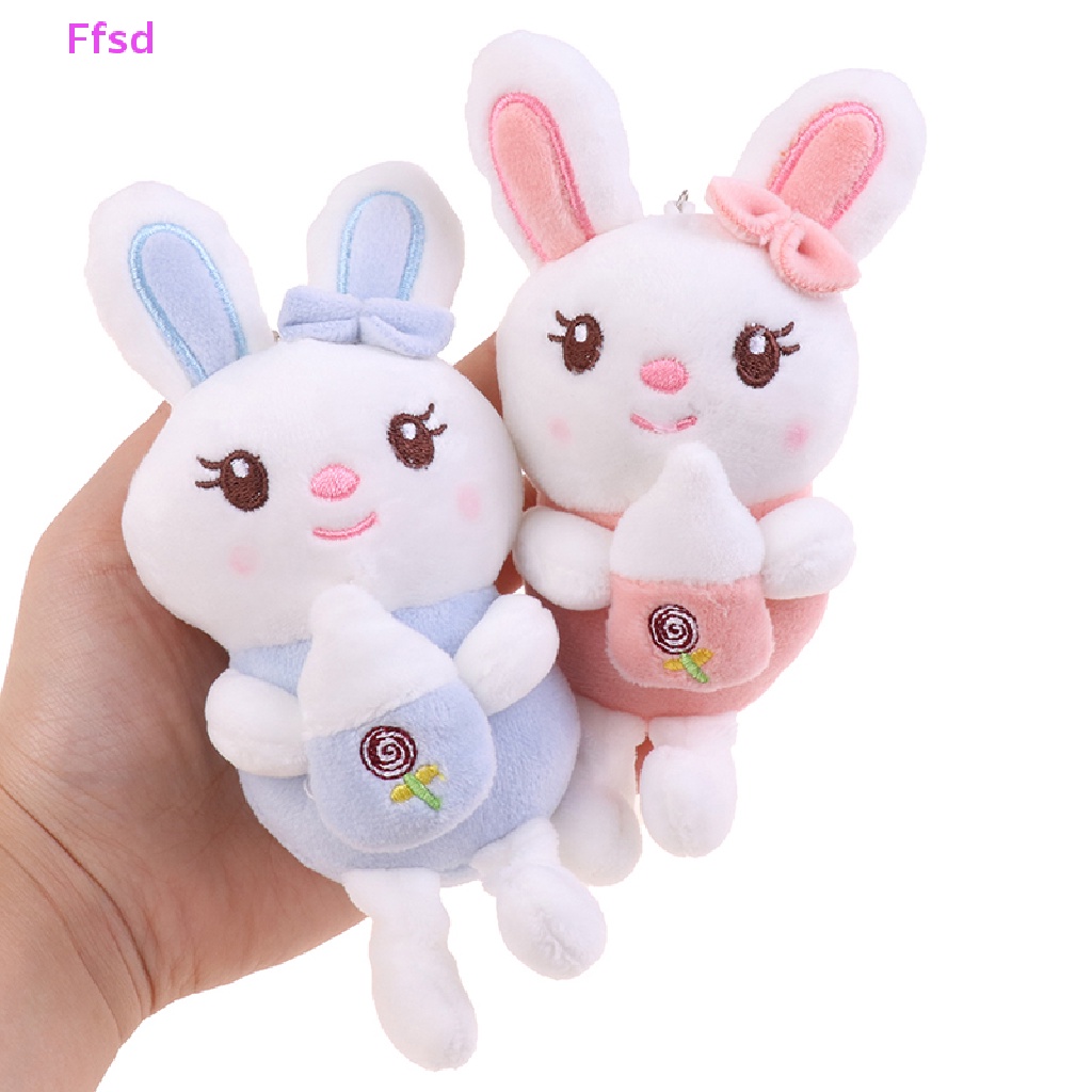 Búp Bê Thỏ Nhồi Bông 12cm Treo Túi Xách Trang Trí Dễ Thương