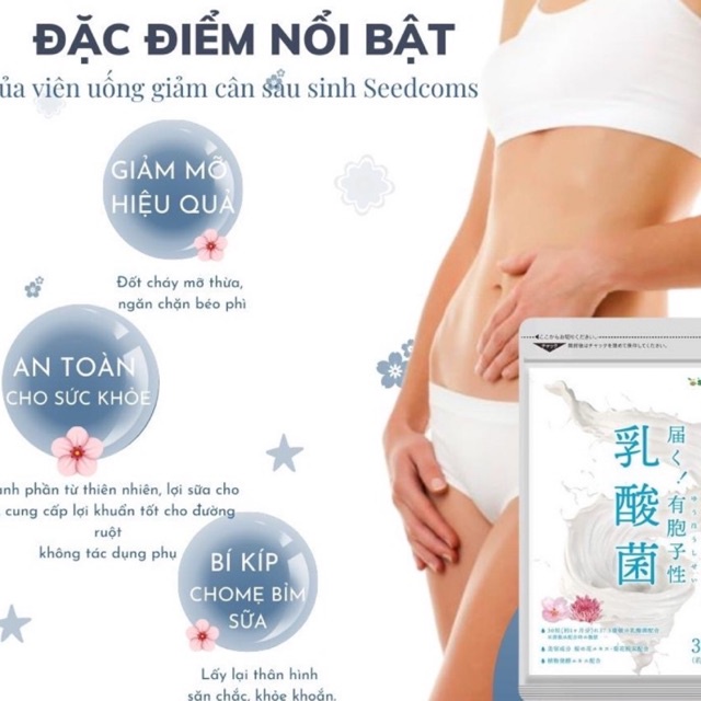 Viên Bổ Sung LACTIC Của Hãng SEEDCOMS Nhật Bản