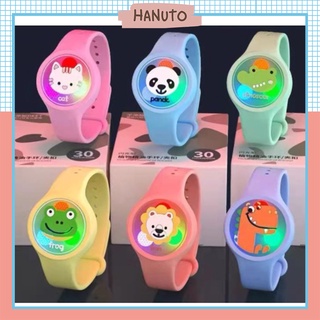 Đồng hồ tinh dầu đuổi muỗi phát sáng nhiều hình động vật cho bé HANUTO DH01