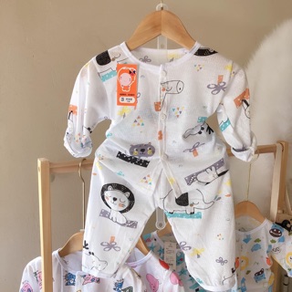 ( SIÊU KM )⛅️ BỘ COTTON GIẤY DÀI KHUY ⛅️