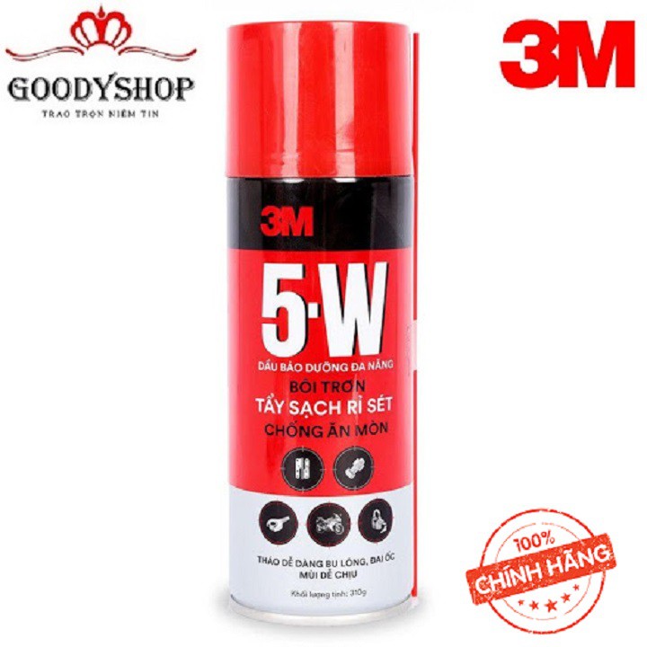 Dầu bôi trơn chống rỉ sét đa năng 3M 5-W