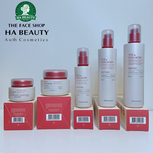 (AUTH) Bộ dưỡng da Pomegranate and COLLAGEN VOLUME LIFTING Full set 5pc THE FACE SHOP