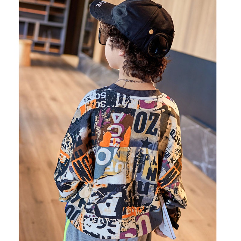 Áo Thun Sweater Chui Đầu Kiểu Hàn Quốc Thời Trang 2022 Dễ Thương Cho Bé Trai