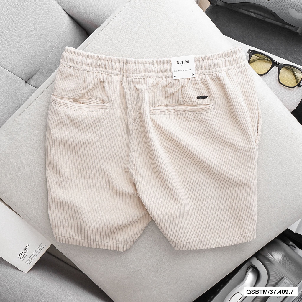 Quần short lửng nam dây rút, quần short nhung tăm đơn sắc, dễ phối đồ 4097