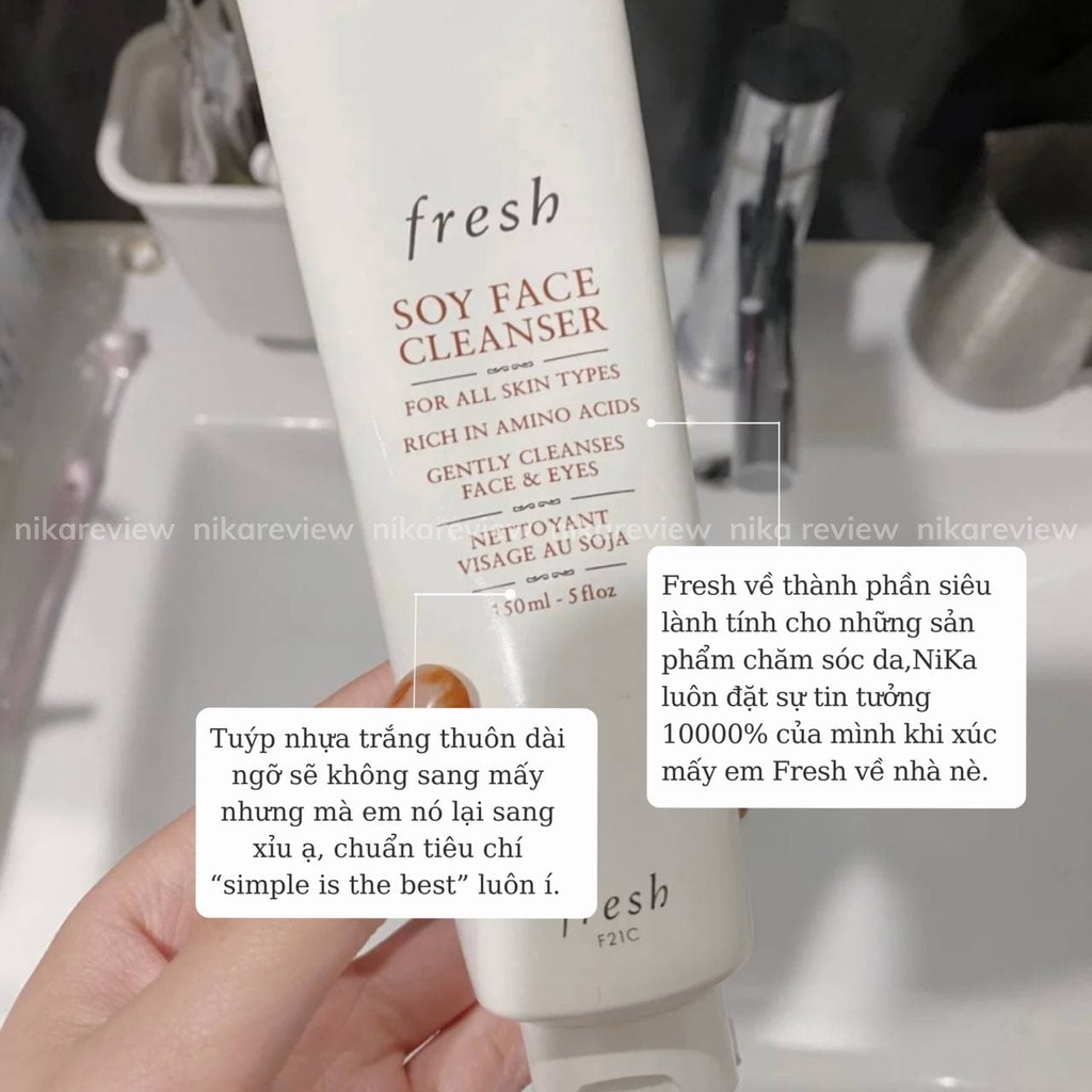 Sữa rửa mặt chiết xuất đậu nành tươi FRESH Soyface Cleanser