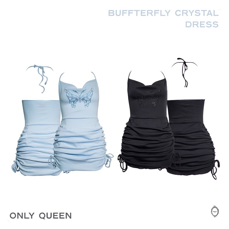 [Mã FAGREEN245 giảm 10% tối đa 30K đơn 99K] Đầm cổ đổ đính cườm pastel