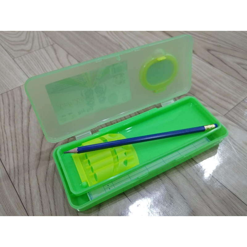 Hộp Bút Nhựa Kid Kit Xinh Xắn HB-006 - Màu Xanh Lá