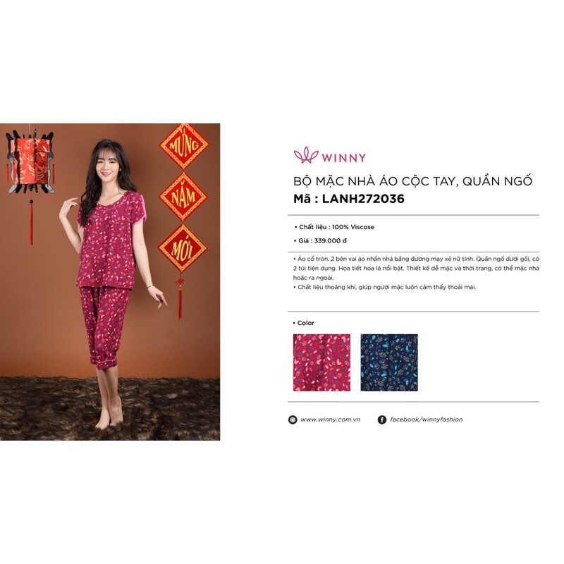 Bộ mặc nhà lanh cao cấp WINNY 339k | BigBuy360 - bigbuy360.vn