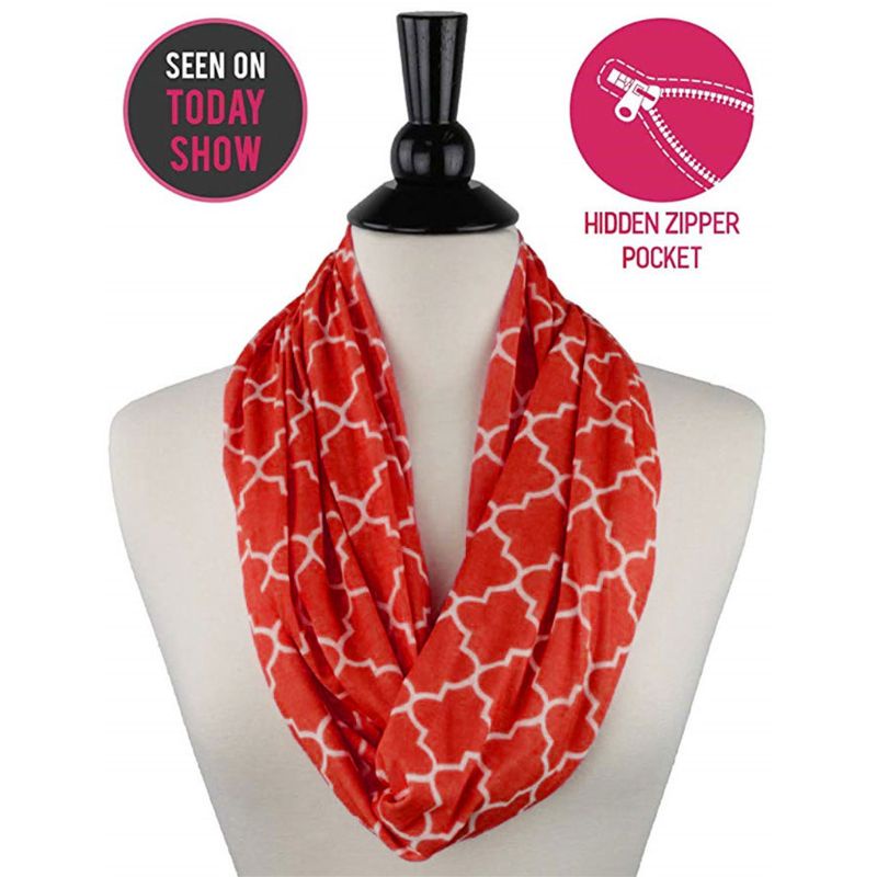 Khăn Choàng Cổ Bốn Lớp Ẩn Có Khóa Kéo Cho Nữ