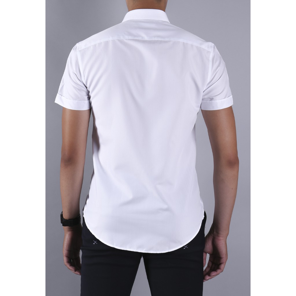Áo sơ mi Regulerfit Ngắn tay - Có túi - Màu trắng - AR91008N