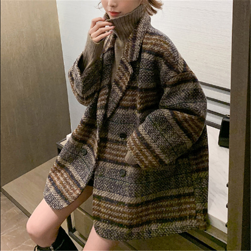 Áo Khoác Len Dáng Dài Thời Trang Thu Đông 2020 Cho Nữ