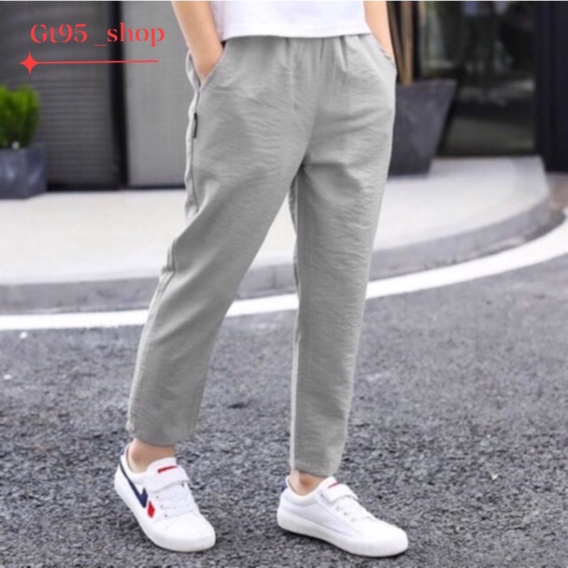 Quần Đũi Dài Nam Quần Đũi Hàn Quần Đũi Xước Quần Trơn Ống Xuông 3 Màu Đen Xám ghi Rêu Chất Liệu Vải Cao ấp
