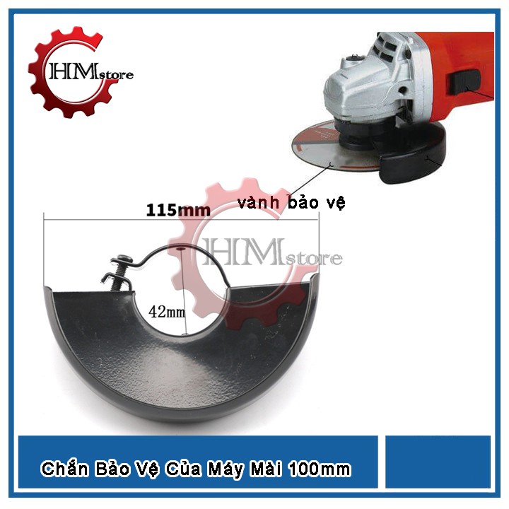 Miếng bảo vệ máy mài, ốp máy mài góc 100mm và 125mm - Tấm chắn bảo vệ chống văng cho máy mài máy cắt 100mm