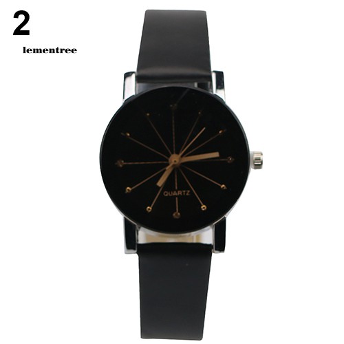 Đồng Hồ Quartz Chất Liệu Hợp Kim Dây Đeo Giả Da Kiểu Dáng Thể Thao