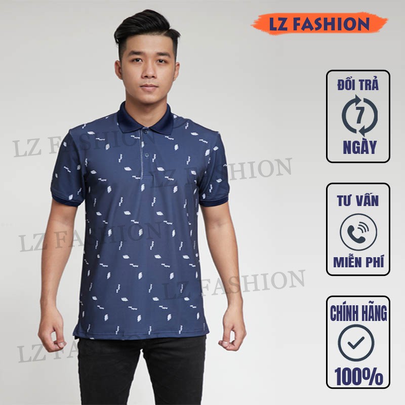 ÁO THUN THỜI TRANG NAM CÓ CỔ TAY NGẮN IN HÌNH CHỮ - LZ FASHION - PS149