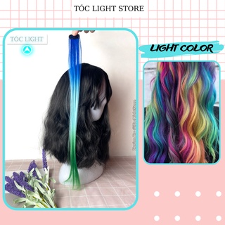 Tóc Giả Highlight thẳng tép nhỏ Màu Nổi Bật - Kẹp Tóc Nối Nhiều Màu Sắc Đi Sự Kiện, Sống Ảo, Quay TikTOk