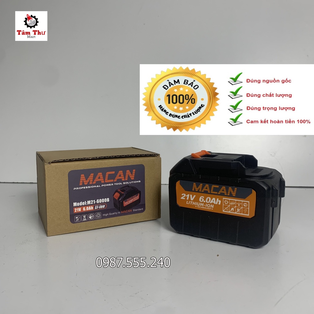 Pin 15 Cell MACAN Chân pin phổ thông dùng cho máy khoan, máy mài, chất lượng tốt