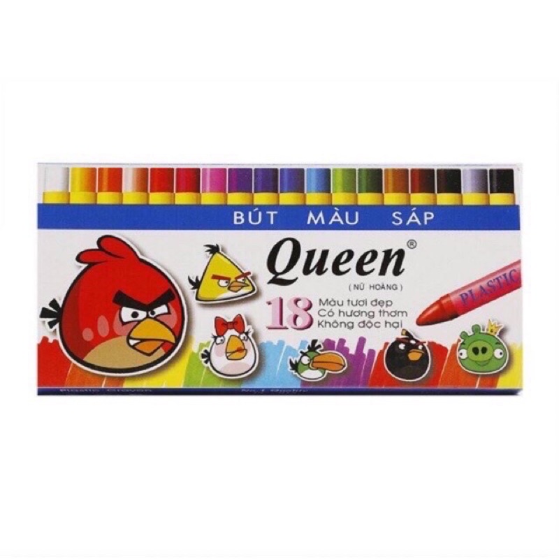 Hộp SÁP MÀU QUEEN 18 MÀU