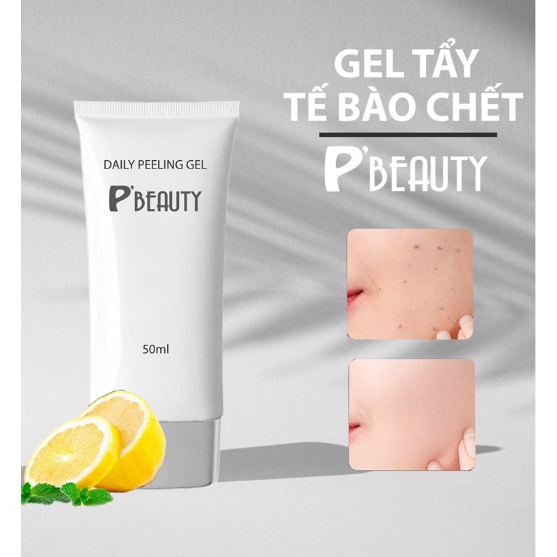 TẨY TẾ BÀO CHẾT DAILY WASH PEELING GEL P’BEAUTY 50ML phù hợp mọi loại da