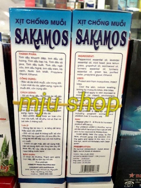Xịt chống muỗi Sakamos