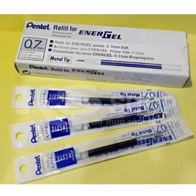 Ruột bút ký Pentel mực gel nét 0.7/05/1.0