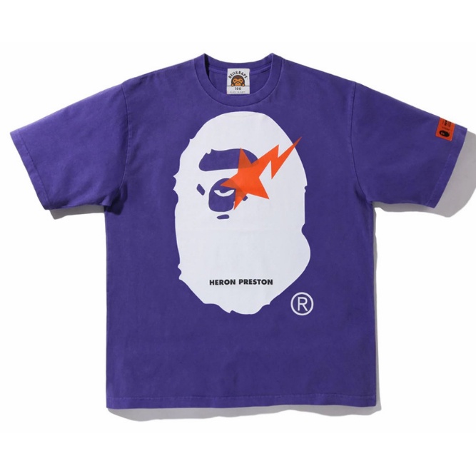 Áo Thun Tay Ngắn In Họa Tiết BAPE Phong Cách Mới Dành Cho Nam Nữ 0620