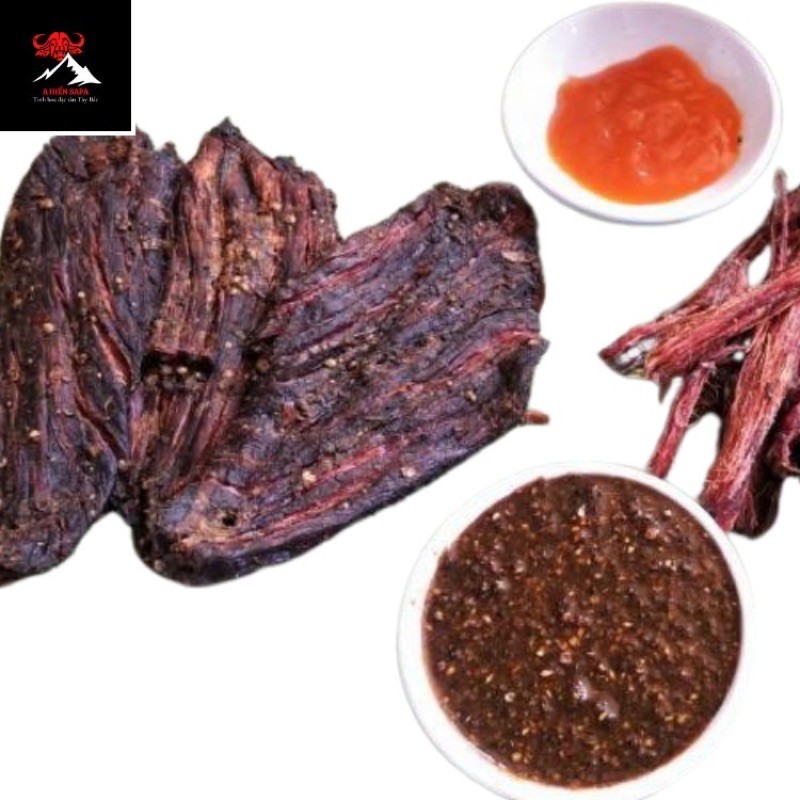 Thịt trâu gác bếp chuẩn Sapa 500gr , sấy than củi truyền thống, đậm vị Tây Bắc tặng kèm chẳm chéo, không ngon hoàn tiền. | BigBuy360 - bigbuy360.vn