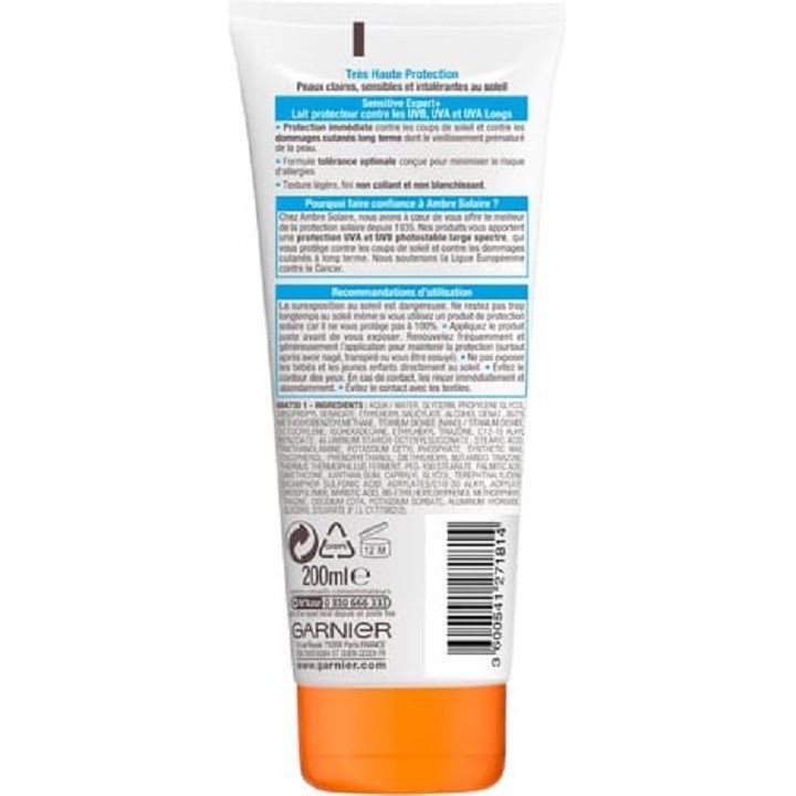 [ HÀNG ĐỨC CHÍNH HÃNG ] Kem Chống Nắng Garnier Ambre Solaire Sensitive Expert SPF 50+, 200ml