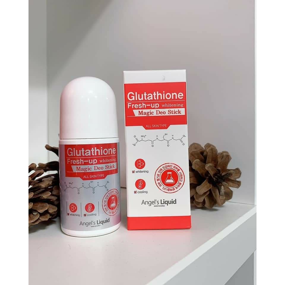 Lăn Khử Mùi, Dưỡng Trắng, Giảm Thâm Angel's Liquid Glutathione Fresh-Up Whitening Magic Deo Stick 60ml | BigBuy360 - bigbuy360.vn