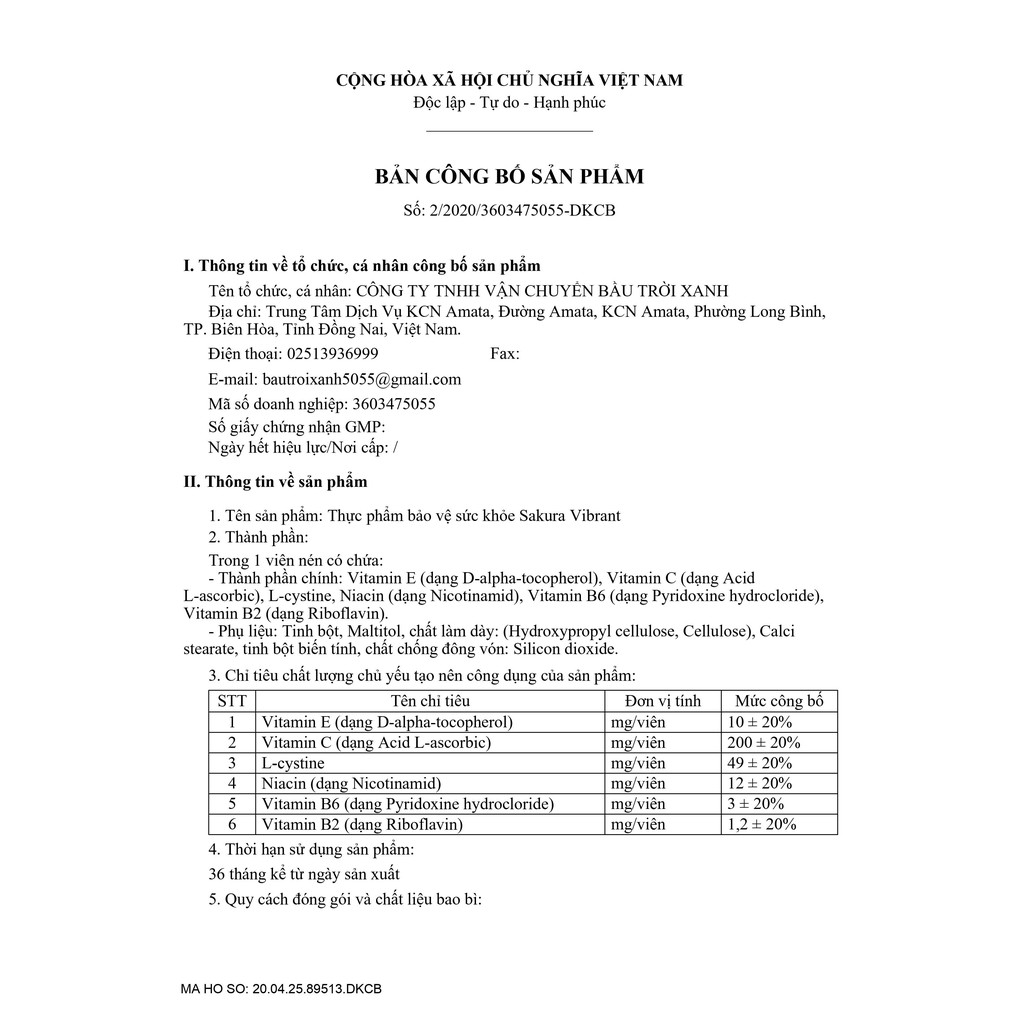 Viên uống trắng da, hạn chế sạm nám, đốm nâu Sakura Vibrant 150 viên