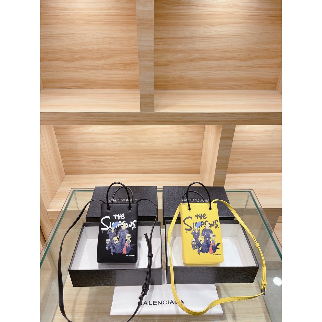 Balenciaga Mini Tote bag handbag cổ điển da bò túi xách nữ