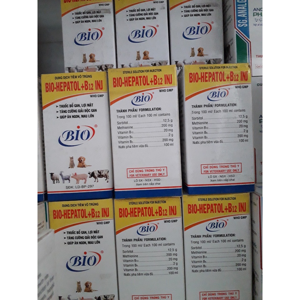 BIO HEPATOL B12 100ML - GIẢI ĐỘC GAN, GIÚP CHÓ MÈO ĂN NGON