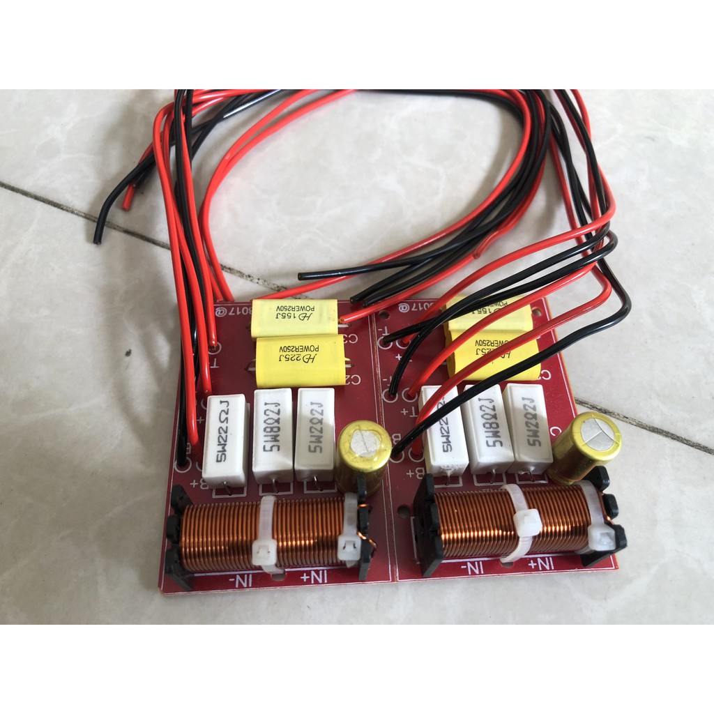 Mạch phân tần loa 1 bass 2 treble