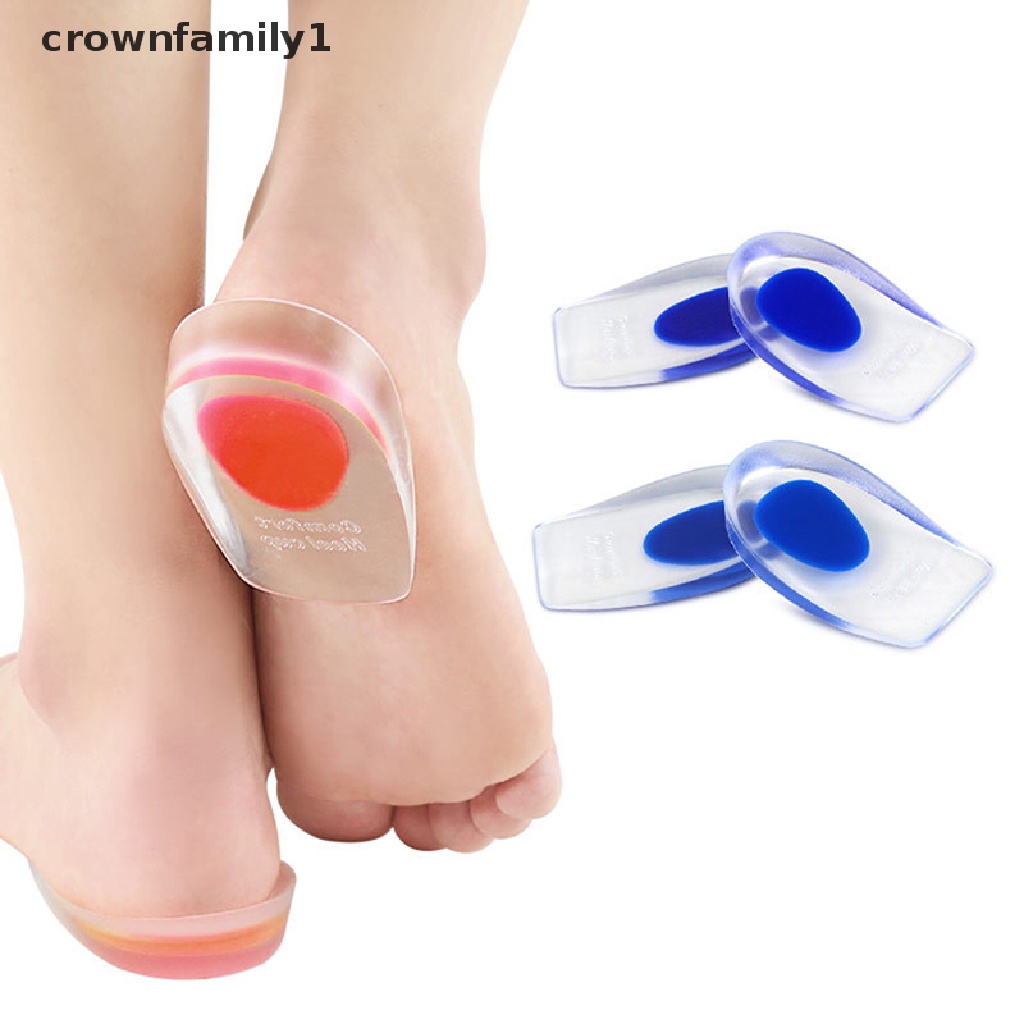 Cặp đệm silicone lót gót chân giảm đau crownfamily1