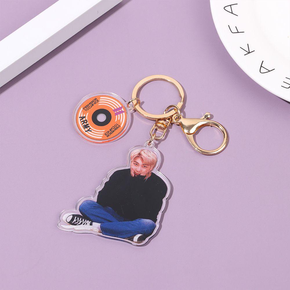 Móc Khóa Trong Suốt In Hình Nhân Vật Hoạt Hình BTS BT21 Đa Năng
