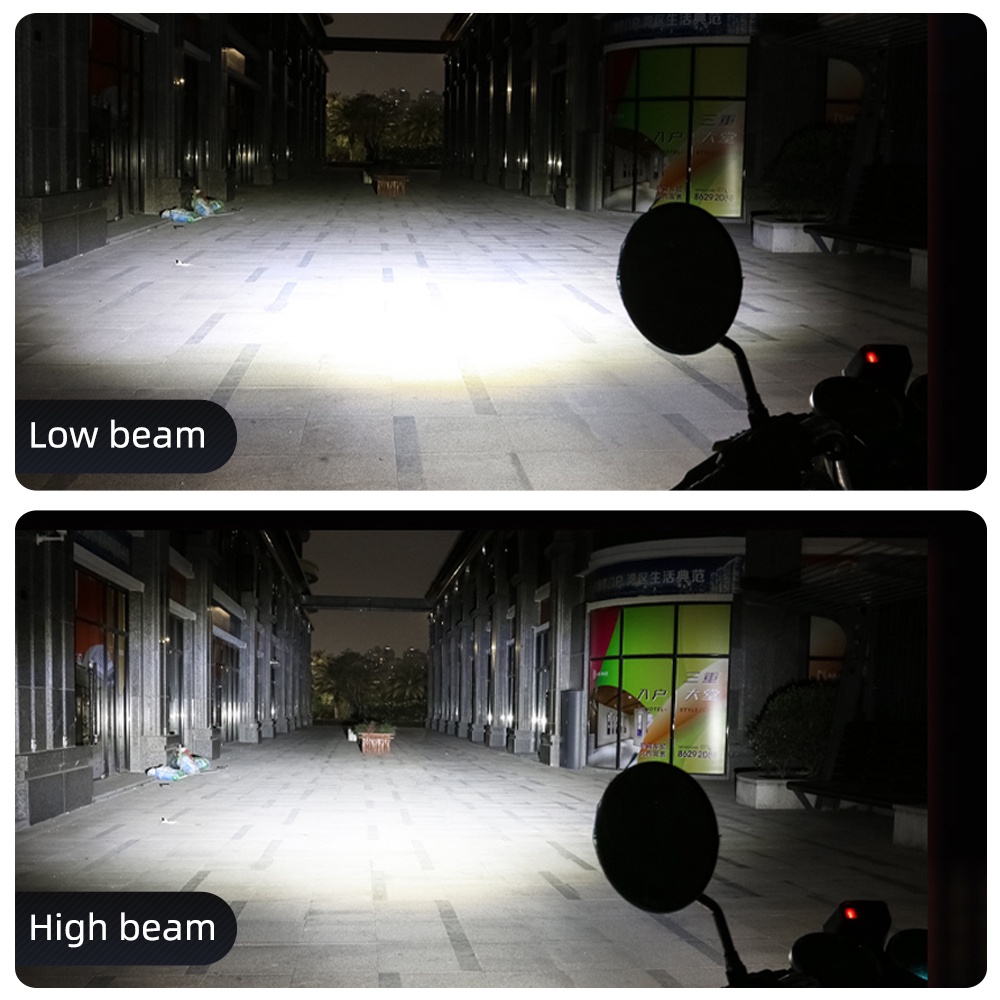 Bóng Đèn Pha LED H4 BA20D 12V 3000K 6000K Hi Lo 10000LM Chuyên Dụng Cho Xe Máy