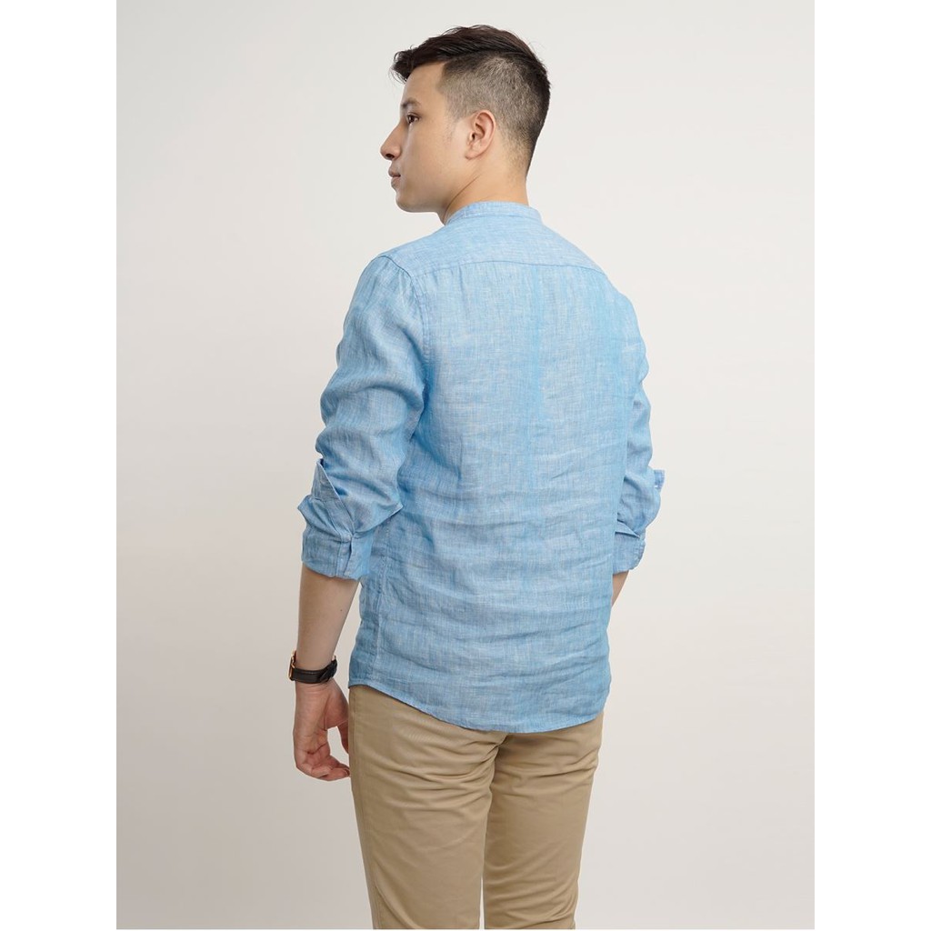 Áo sơ mi dài tay ARISTINO cổ tàu trẻ trung, lịch lãm, chỉnh chu - ALS143S7+ALS145S7 | BigBuy360 - bigbuy360.vn