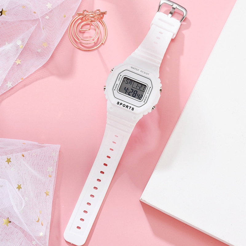 Simple Green Matcha Watch Unicorn Small Fresh College Style Electronic Watch Ins Waterproof Sports Watch YUES | BigBuy360 - bigbuy360.vn