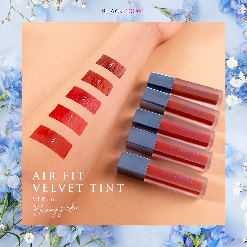 Son Kem Black Rouge Air Fit Velvet Tint Ver 6 Blueming Garden | Thế Giới Skin Care