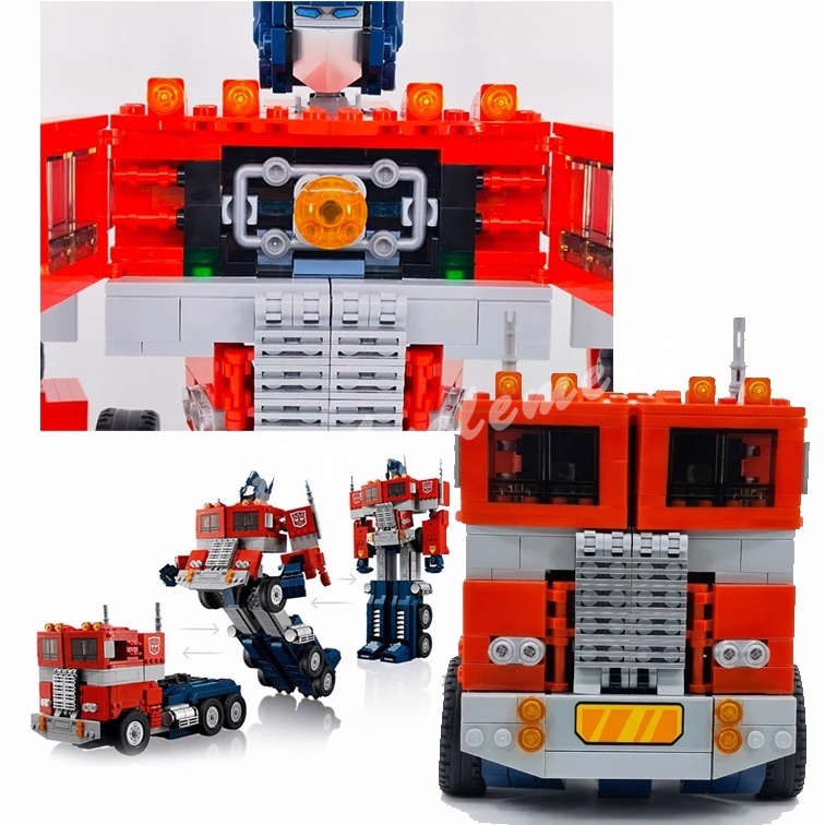 Máy Biến Hình Khối Xây Dựng Optimus Prime Mẫu Tương Thích Sáng Tạo Tự Làm Ô Tô Người Máy Mô Hình Người Lớn Trẻ Em Đồ Chơi Quà Tặng