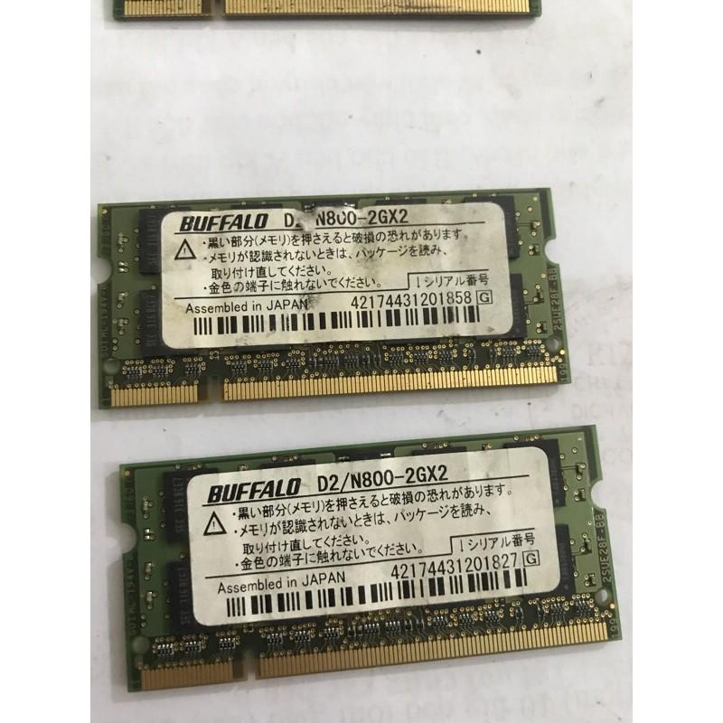 4 CÂY RAM LAPTOP PC2 2G/800 RAM NHẬT BẢN | BigBuy360 - bigbuy360.vn