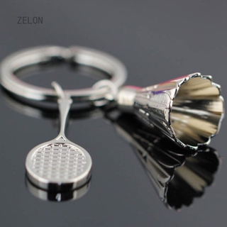 Zelon Móc Khóa Hình Vợt Cầu Lông Và Cầu Lông Sáng Tạo