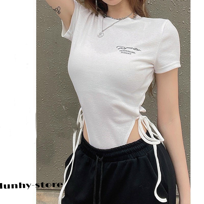 Áo Bodysuit Áo Croptop Hai Dây Khoét Eo Tôn Dáng Chất Cotton Mịn Siêu Đẹp