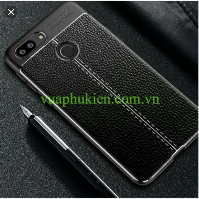 Ốp lưng dẻo vân da Auto Focus cho xiaomi mi 8 lite