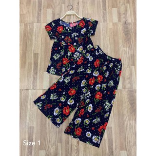 {Size dưới 55kg} Đồ bộ lửng trung niên/ đồ mặc nhà