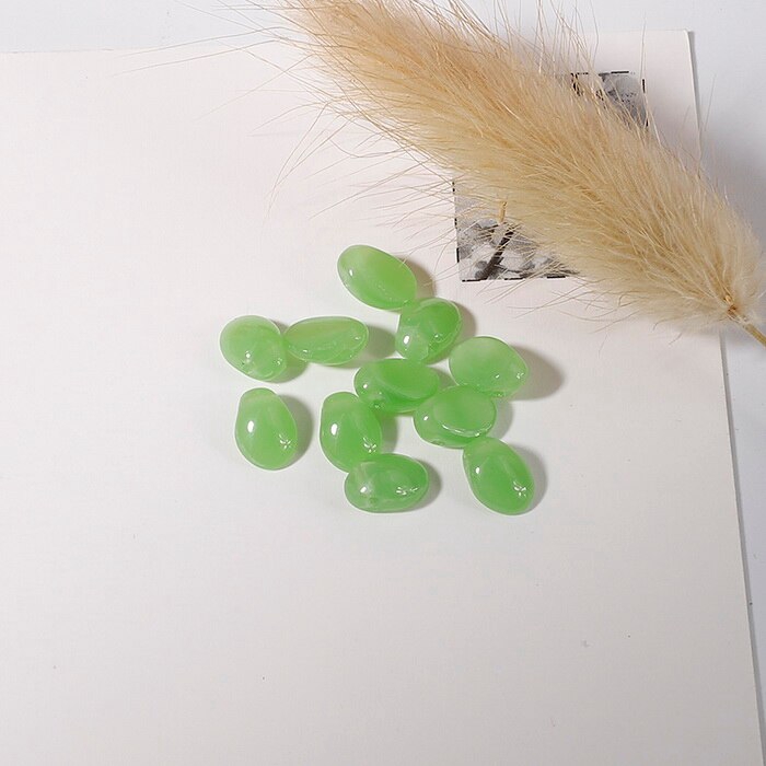 Set 50 hạt thủy tinh mịn phối màu hình giọt nước pha lê dùng làm vòng tay bông tai trang sức kẹp tóc thủ công 6x8mm