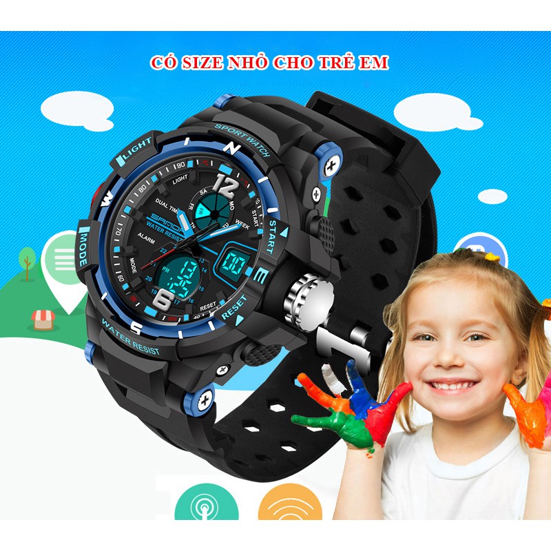 Đồng hồ thể thao nam SANDA JAPAN 789 Chống nước Siêu bền | BigBuy360 - bigbuy360.vn